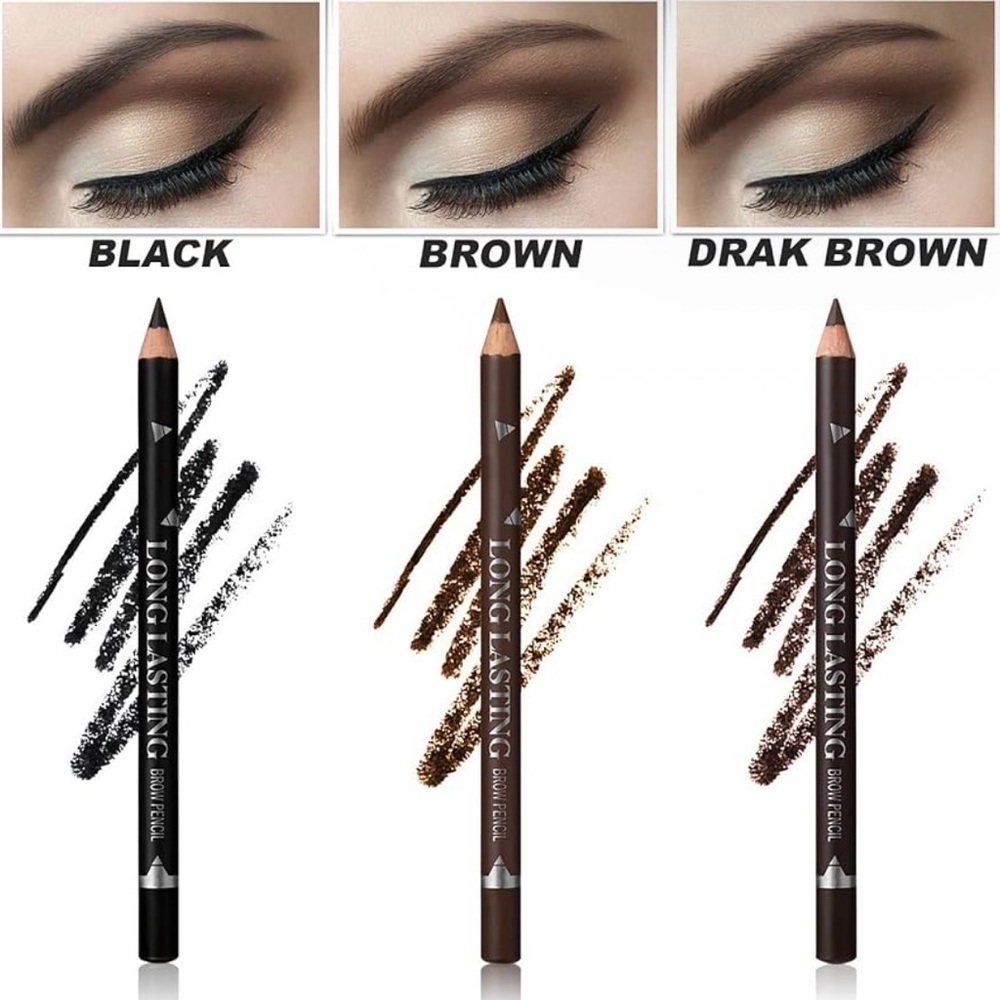 💕5/25💕Long lasting Eyebrow Pencil Black, Brown or Dark Brown